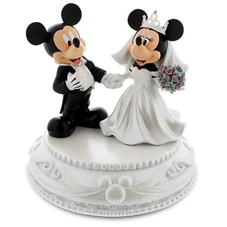Disney Medium Figure Statue - Mickey And Minnie Mouse Wedding