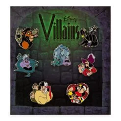 Disney Booster Pin Set - Disney Villians - 7 Pins