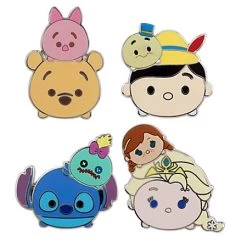 Disney Booster Pin Set - Tsum Tsum - Set Of 4