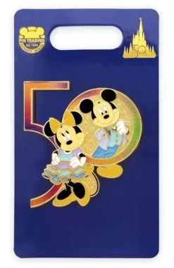 Disney 50th Anniversary Pin - Mickey And Minnie Mouse